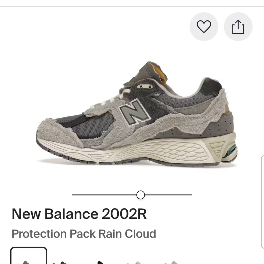 New Balance 2002R Protection Pack Rain Cloud Mens Sneakers